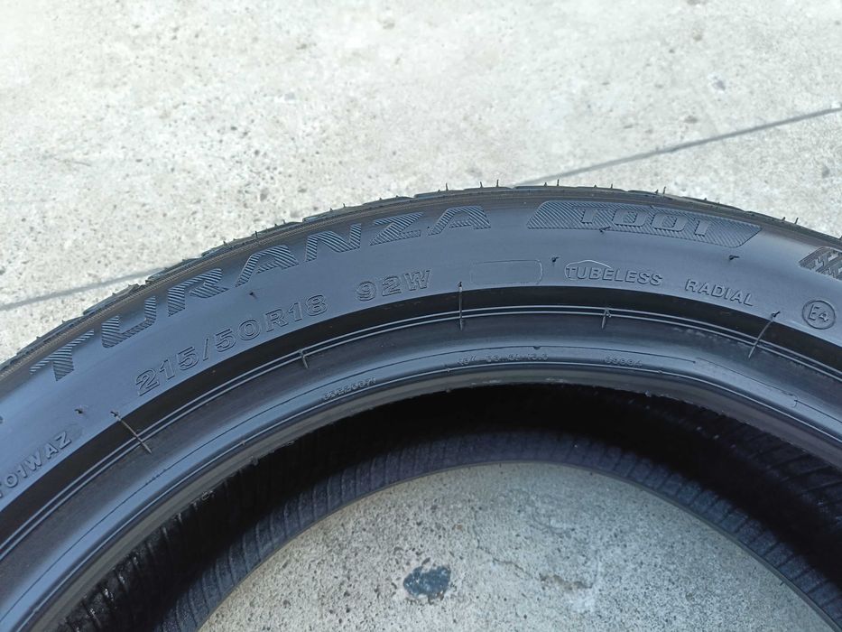 Doua anvelope vara 215 50 18 bridgestone turanza T001 profil de 7,8 mm