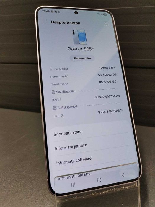 Telefon Samsung Galaxy S25+ 256 GB White - Cod 119181