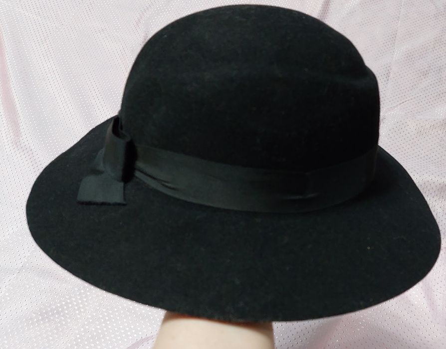 Шляпа фетровая чёрная женская