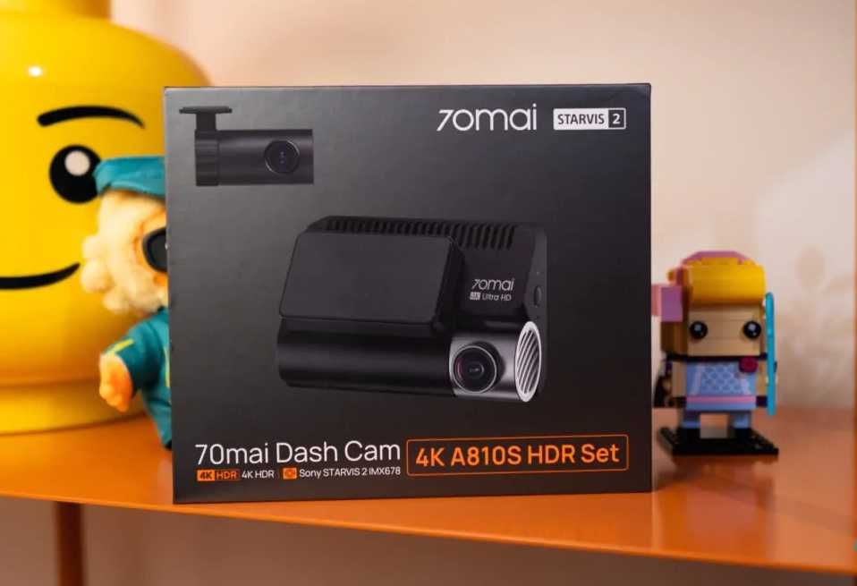 Видеорегистратор 70mai 4K A810S+задняя камера RC24 HDR+карта памяти128