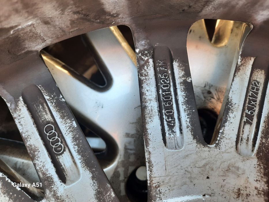 Ляти джанти с гуми за АУДИ, 5×112, 17цола