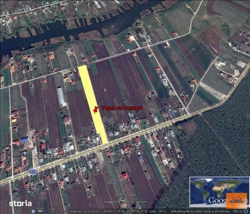 Teren Snagov Vladiceasca - Investitie Excelenta - 29 euro/mp