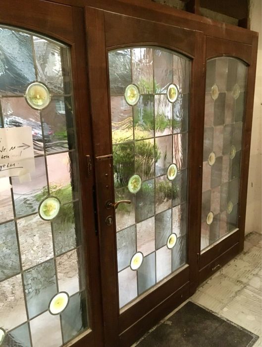 USA CASA LEMN GERMANIA intrare termopan vitraliu H 221 xL 289 GARANTIE