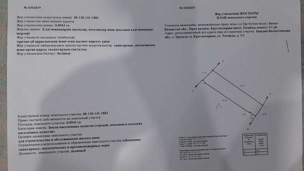 участок под постройку дома