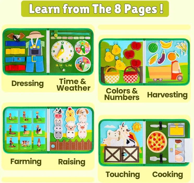 Образователна книжка Монтесори фина моторика когнитивни сетивни умения