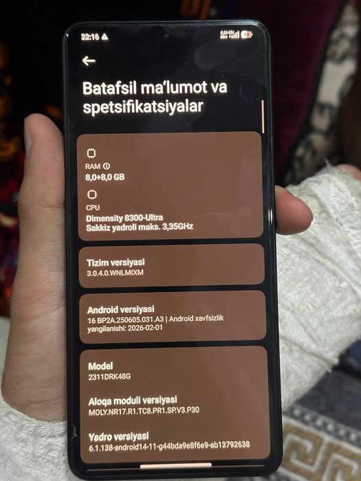Poco X6 pro 5g .