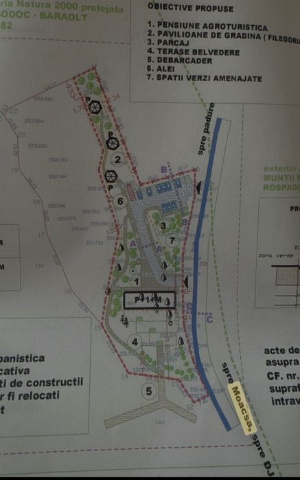 Teren intavilan de vanzare 7800 mp pe malul lacului, Moacsa