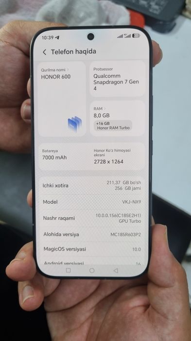 Honor 600 telfoni