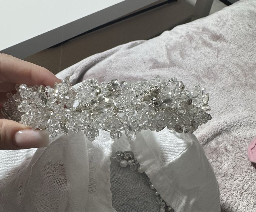 Vand diadema + cercei mireasa