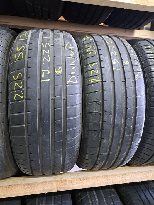 2 anvelope 225/55 R17 Dunlop profil 6mm