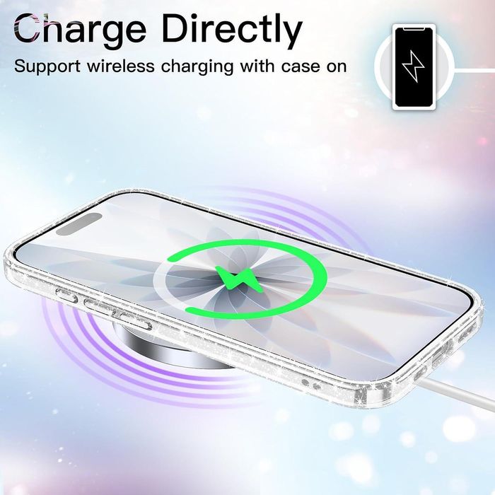 Блестящ кейс glitter case за apple iphone 17