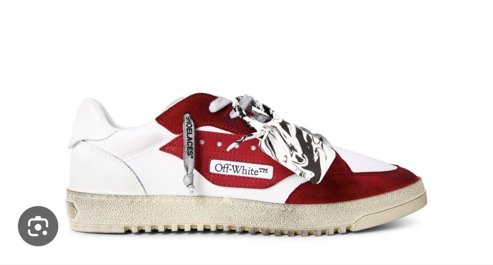 Sneakers Off White 5.0 low, vintage red/white, masura 41, barbati