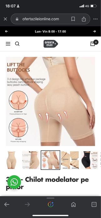 Chilot modelator pe picior