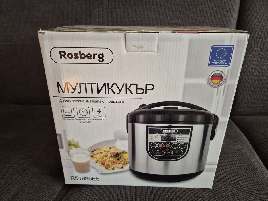 ЧИСТО НОВ Мултикукър Rosberg R51985E5 (5 литра, 780W)