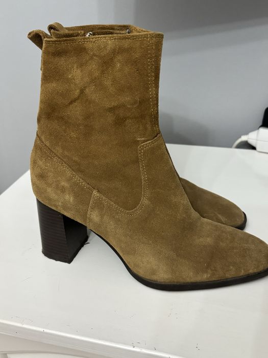 Боти от естествена кожа, номер 38, от Zara