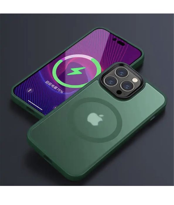 Husa Magsafe Bump Silicon Mat Iphone 14/15/16/17 Pro Max Plus Air