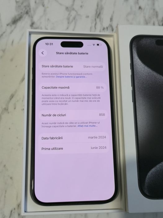 Vand/Schimb iPhone 15 Pro 128gb