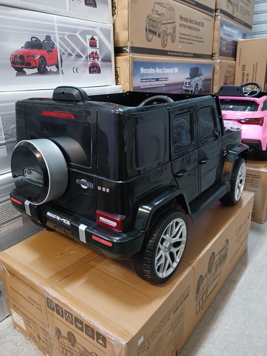 Нова!!Акумулаторен джип Mercedes G63 с меки гуми,кожена седалка,дистанционно управление