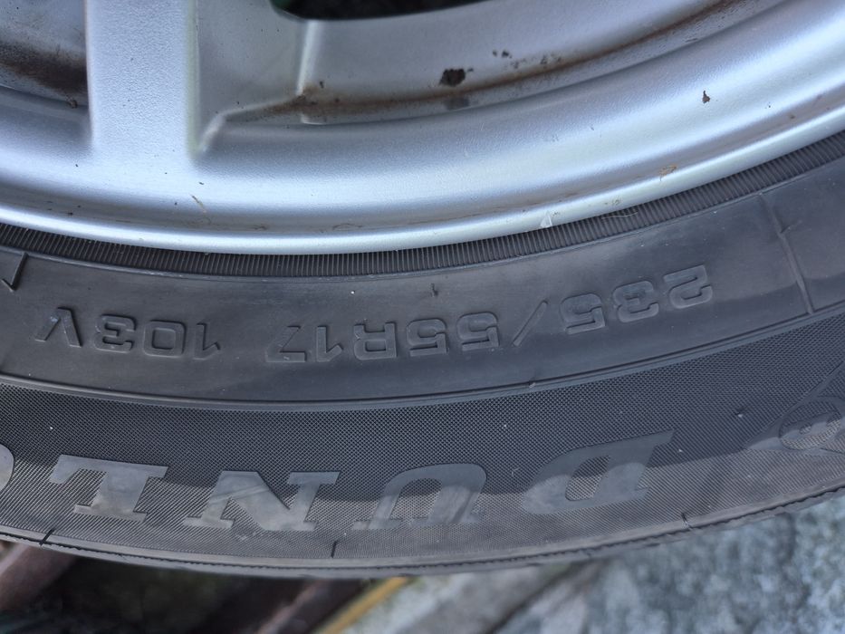 4бр летни гуми дънлоп 235-55-17/ 2024/ 6.5мм грайфер/