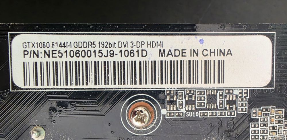 Видеокарта 6GB за части