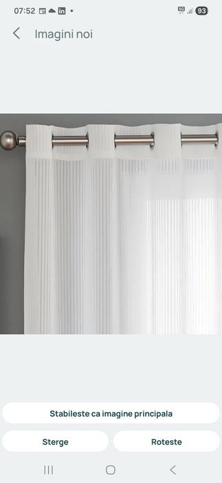 Perdea nouă,4 bucăți total 5.6 metri lungime