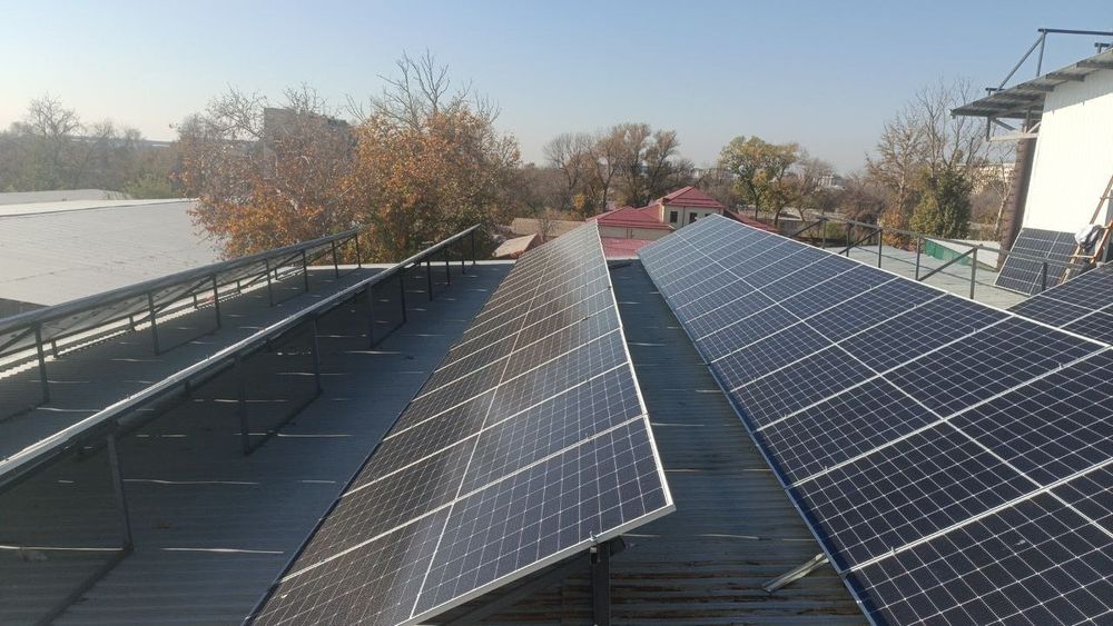 Солничний панели устанофка