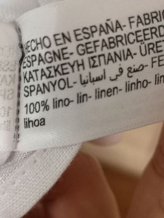 Ленен топ Massimo Dutti