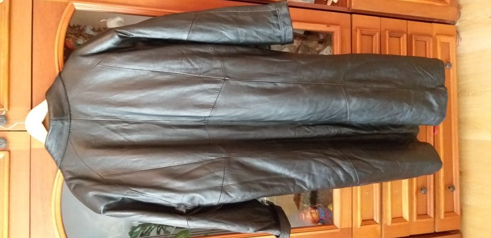 Haina lunga din piele naturala