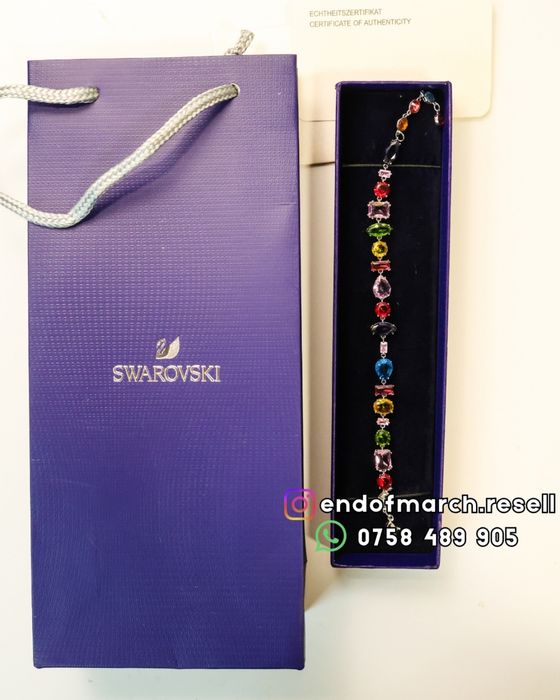 Bratara Swarovski Gema multicolour
