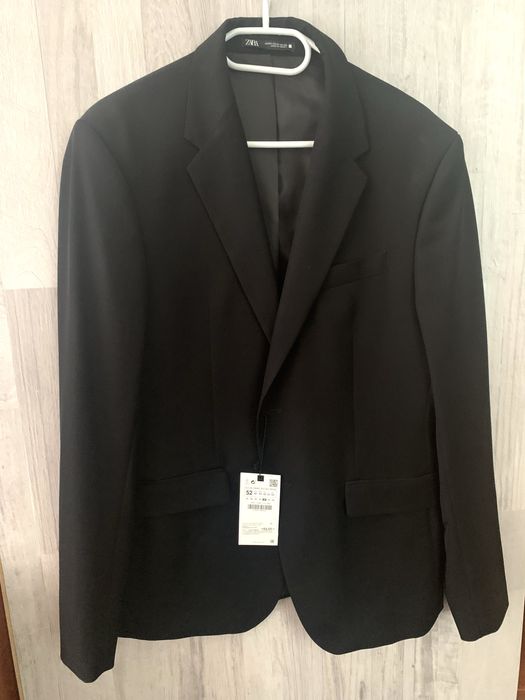 Блейзър от костюм ZARA, Мъжко черно сако ЗАРА, Размер 52