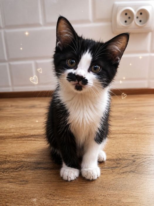 Котенок домашний. Мальчик 2 месяца