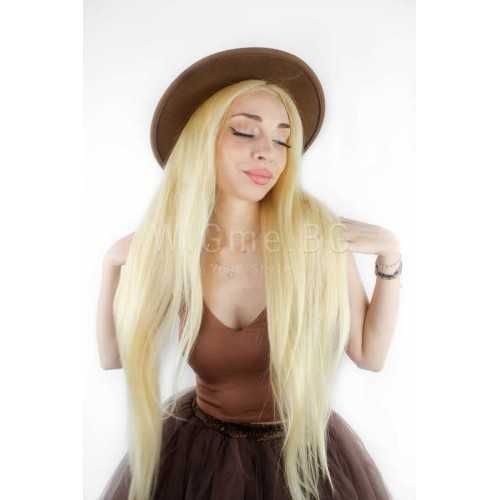 100% естествена Virgin Remy руса лейс фронт перука серия Белисима