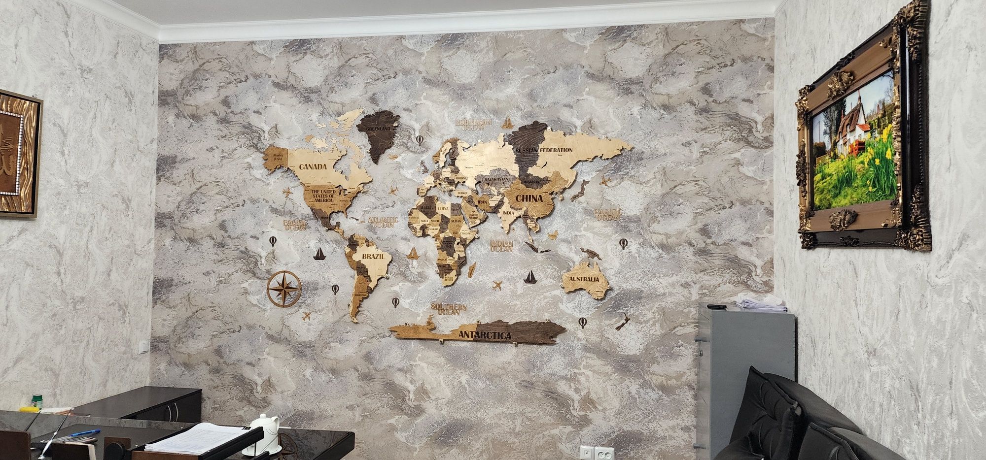 Lazer, 3d karta, karta mira, dunyo xaritasi, карта мира, дунё харитаси ...