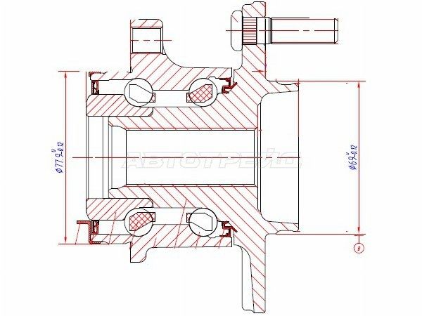 Ступичный узел Mitsubishi Asx