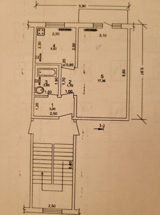 1 xonali kvartira sotiladi.Fergana Kirgilida  16.000 $