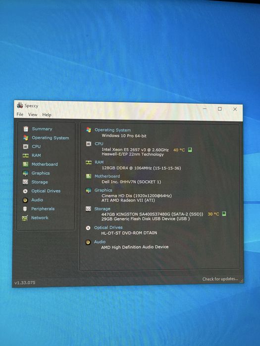 PC Dell T5810 Xeon E5-2697 V3 14c/28t Workstation Barebone SSD