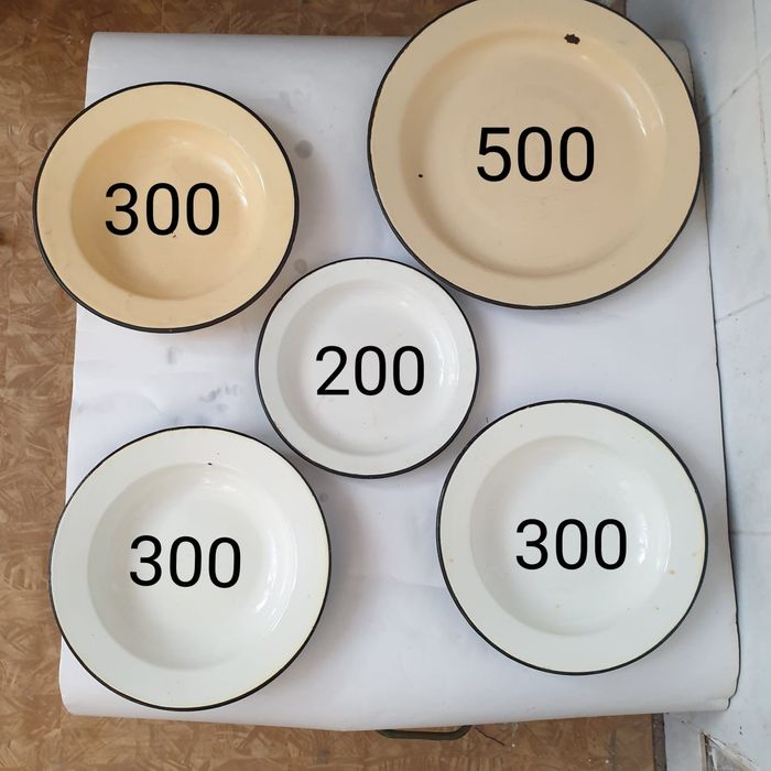 Чашки металлические