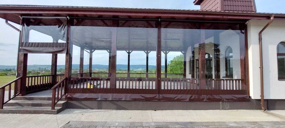 Folie Inchidere Terasa Cristal Flex® 0,8 mm, Latime : 1,37m - 2,6m