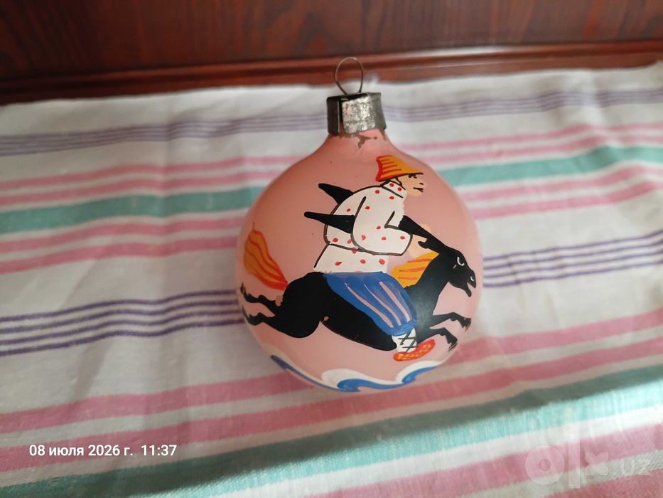 Коллекционная старинная елочная игрушка