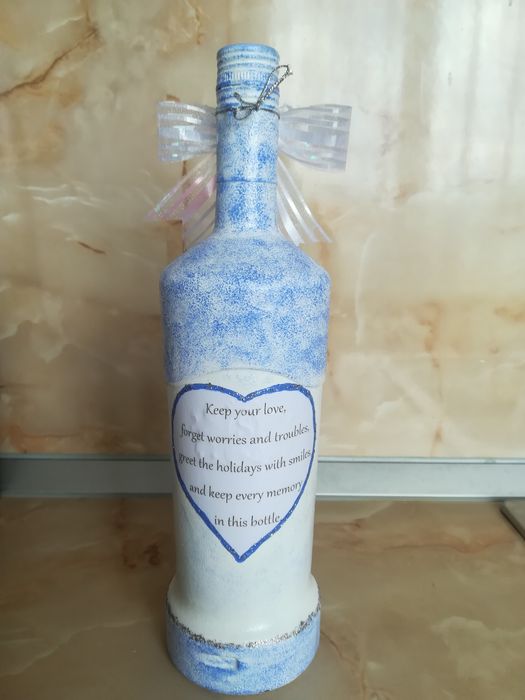 Декупаж на бутилка, ваза, рамка, чаша