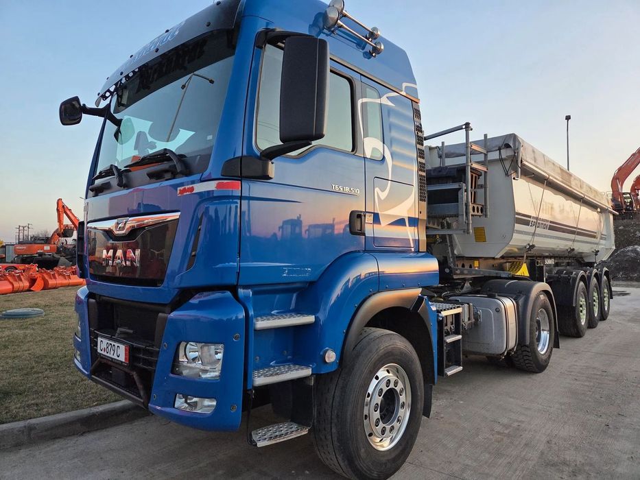 MAN TGS 18.510 4x2, 2020, 385.488km, Automata+INTARDER 6 trepte, Cabina LX 2 paturi, garda sol inalta cu bara metalica fata, KIT BASCULARE, goarne, teava esapament verticala, goarne, anv balon puntea fata, posbil leasing 4 ani-PROMOTIE 33.900 EUR+Tva