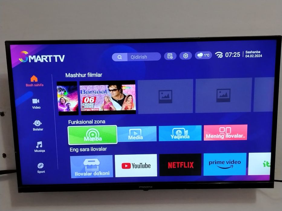 MoonX televizor satiladi 32lik