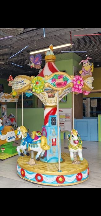 Carusel, trenulet loc de joaca parc de distractii copii