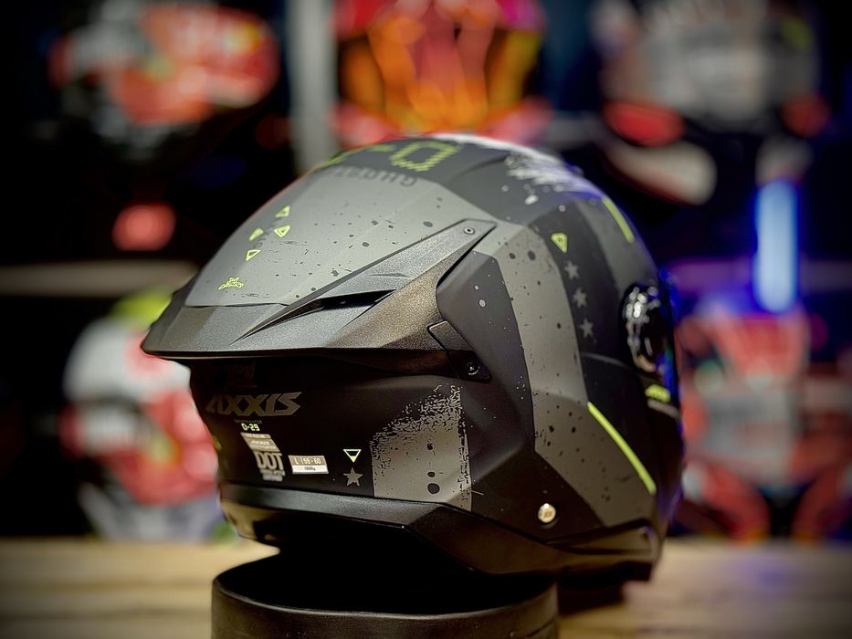 Casca Moto Modulabila / Flip-Up Axxis Ghost Fighter D29/B2 Gri Mat