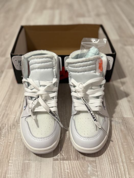 Titlu: Nike X Off-White Air Jordan 1 Retro High OG 'White' (Euro Exclusive)