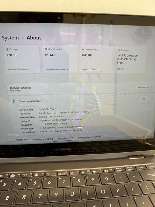 Laptop Asus Zenbook Amanet BKG