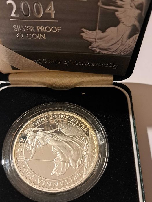 Уникален сет Британия, 4/1 oz сребро proof