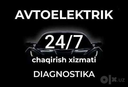 AVTOELEKTRIK 24/7 Mashina elektrikasida muammo bormi? Biz sizga 24 soa
