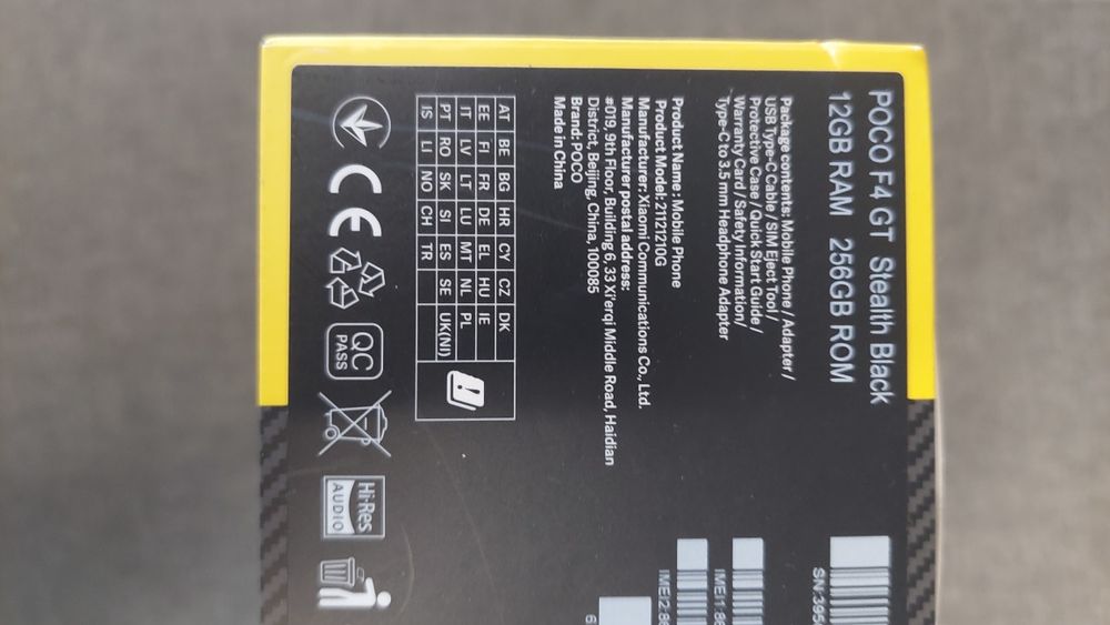 Poco F4 GT Нов Телефон 12GB Ram 256GB Памет