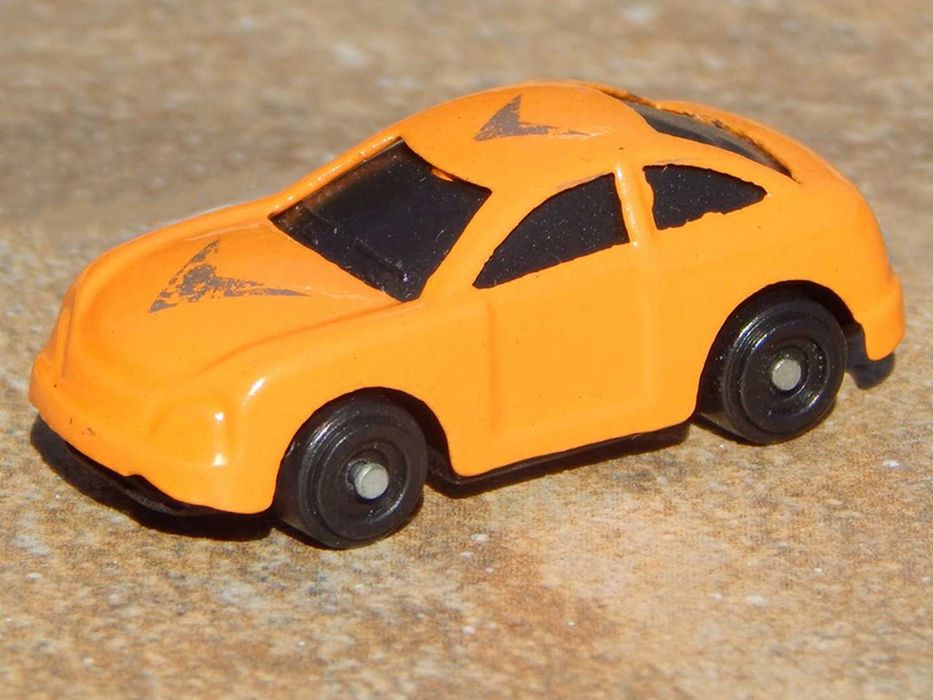 Jucarie masina sport portocalie metalica scara 1:87 HO made in China